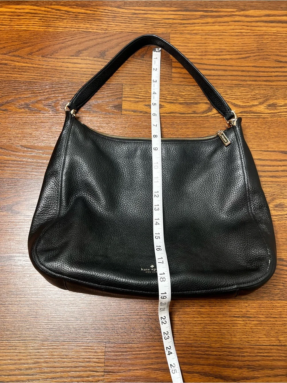 Kate Spade Kailee Shoulder Bag, crafted from black pebbled leather